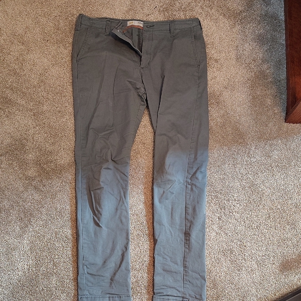 Lee Gray Chino Slim Fit Pants